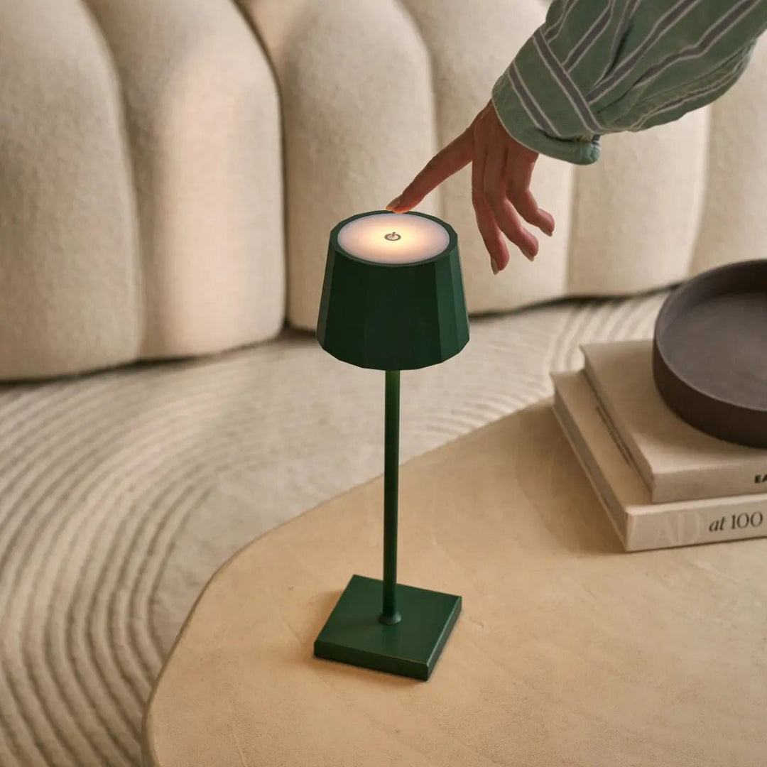 William Pine Green oplaadbare tafellamp – USB-C, dimbaar, batterij van 120 uur