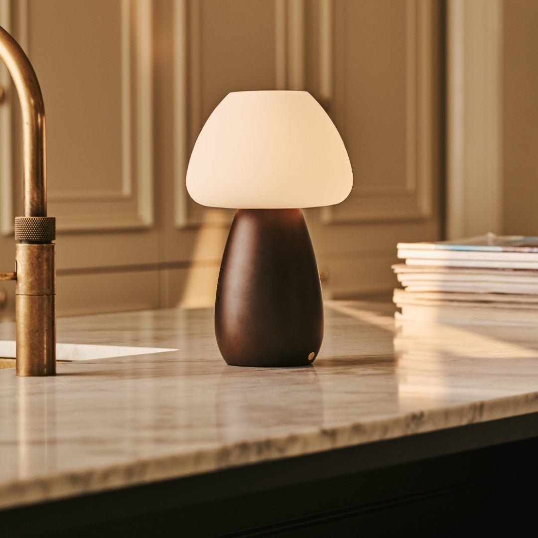 Bear Dark Bruin Stijlvol oplaadbare lamp-draadloos, dimbaar, milieuvriendelijk ontwerp