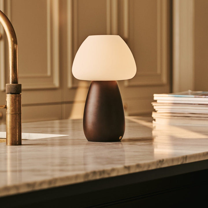 Bear Dark Bruin Stijlvol oplaadbare lamp-draadloos, dimbaar, milieuvriendelijk ontwerp