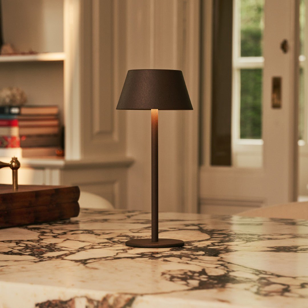 Milou Mocha Brown - Tafellamp zonder kabel L Modern, Design & 3 Light Modi
