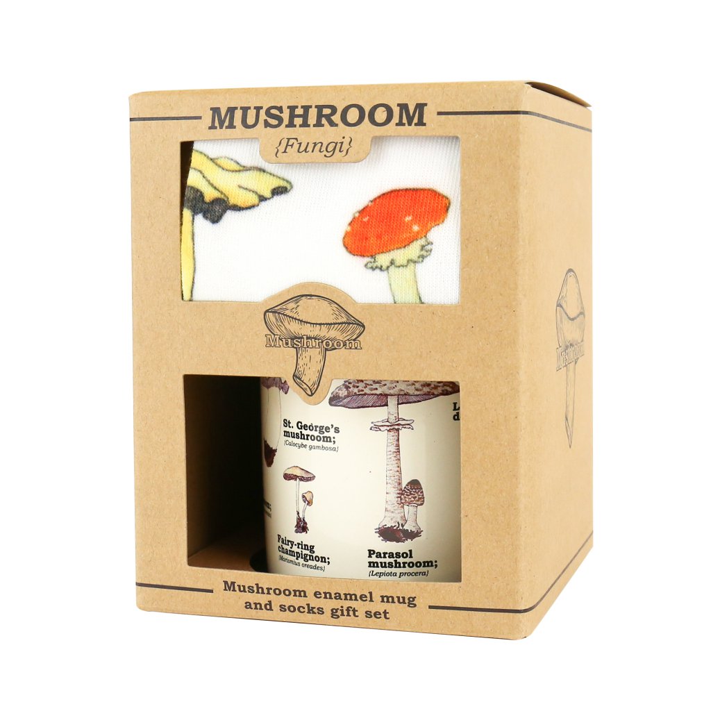 Gift Republic Mok & Sok - Paddenstoelen