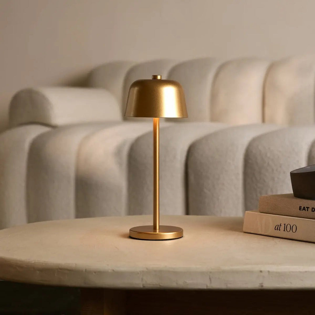 Anton Goud Oplaadbare Tafellamp | Strakke en draadloze verlichting