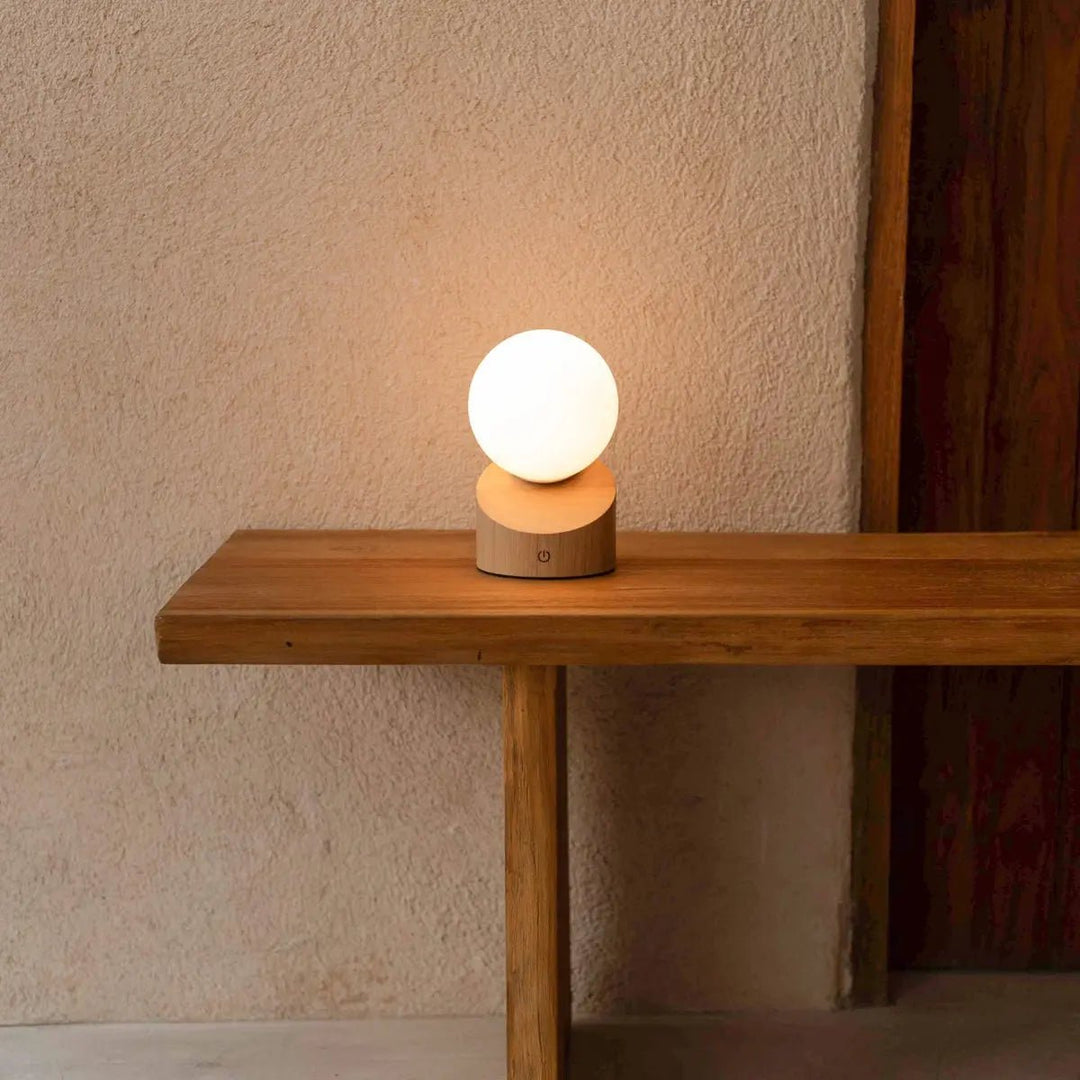 Morris stijlvolle oplaadbare lamp – draadloos, dimbaar, milieuvriendelijk ontwerp