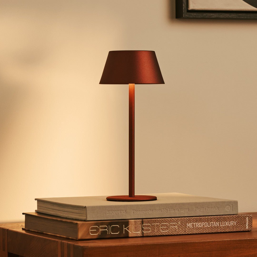 Milou Bronze - Tafellamp zonder kabel L Modern, Design & 3 Light Modi