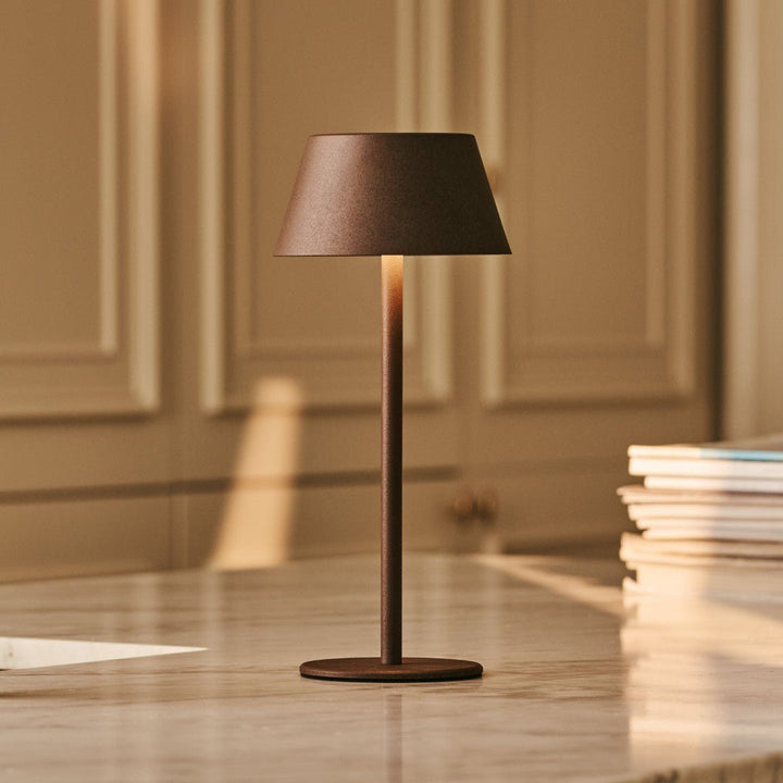 Milou Mocha Brown - Tafellamp zonder kabel L Modern, Design & 3 Light Modi