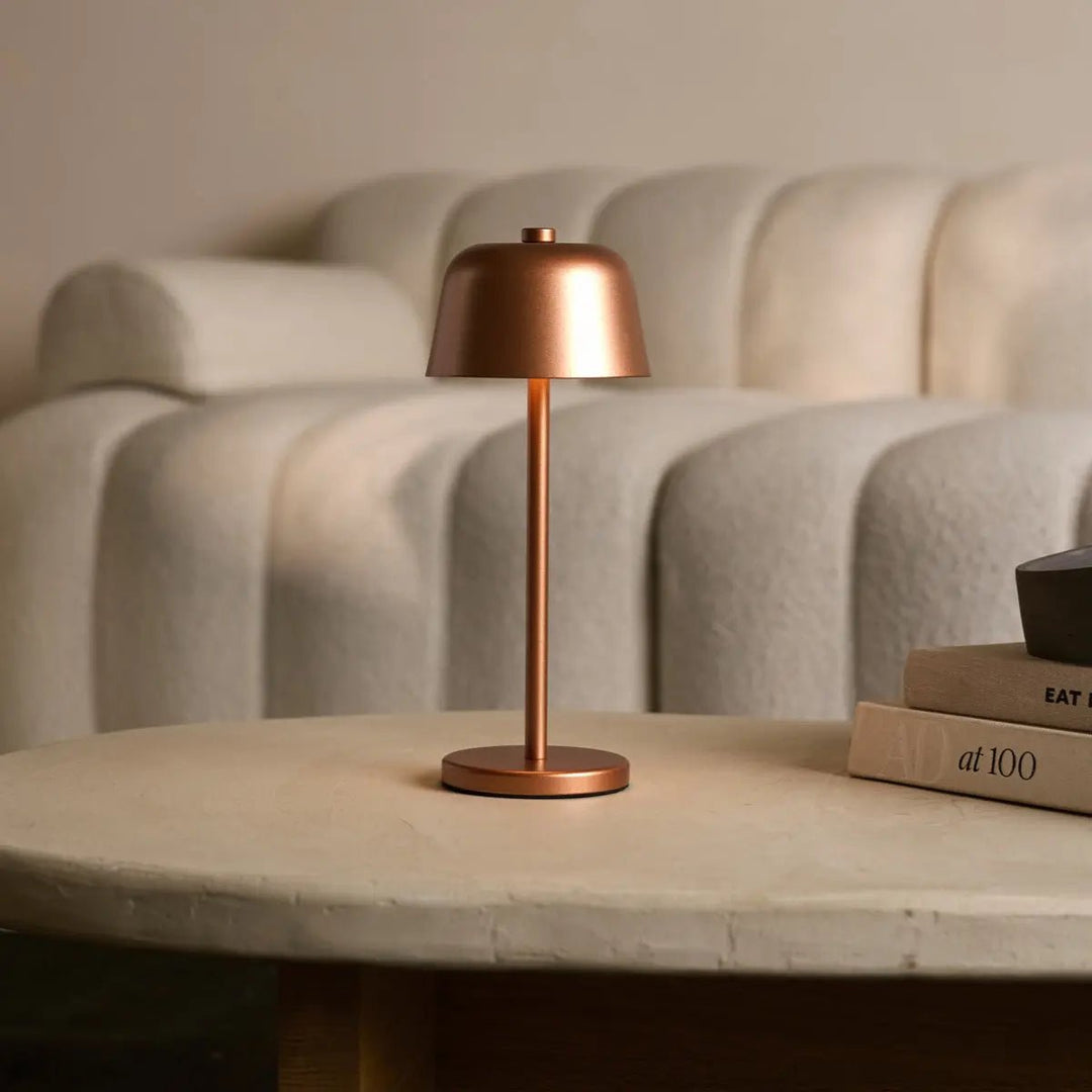 Anton Koperen Oplaadbare Tafellamp | Stijlvolle en draadloze verlichting