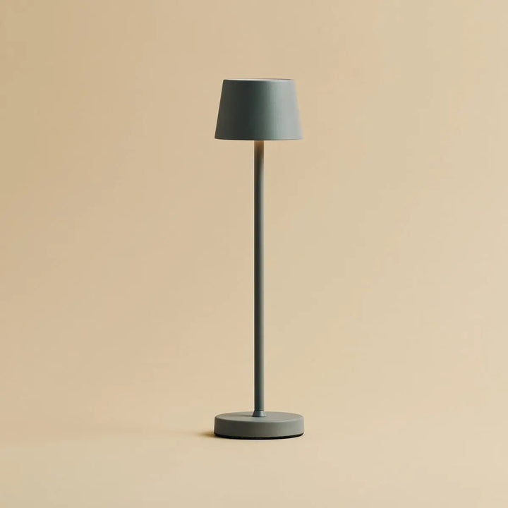 Vondel Mini Mouse Grijs Oplaadbare en draadloze lamp Perfect voor de horeca -industrie - draadloos oplaadbaar via laadstation