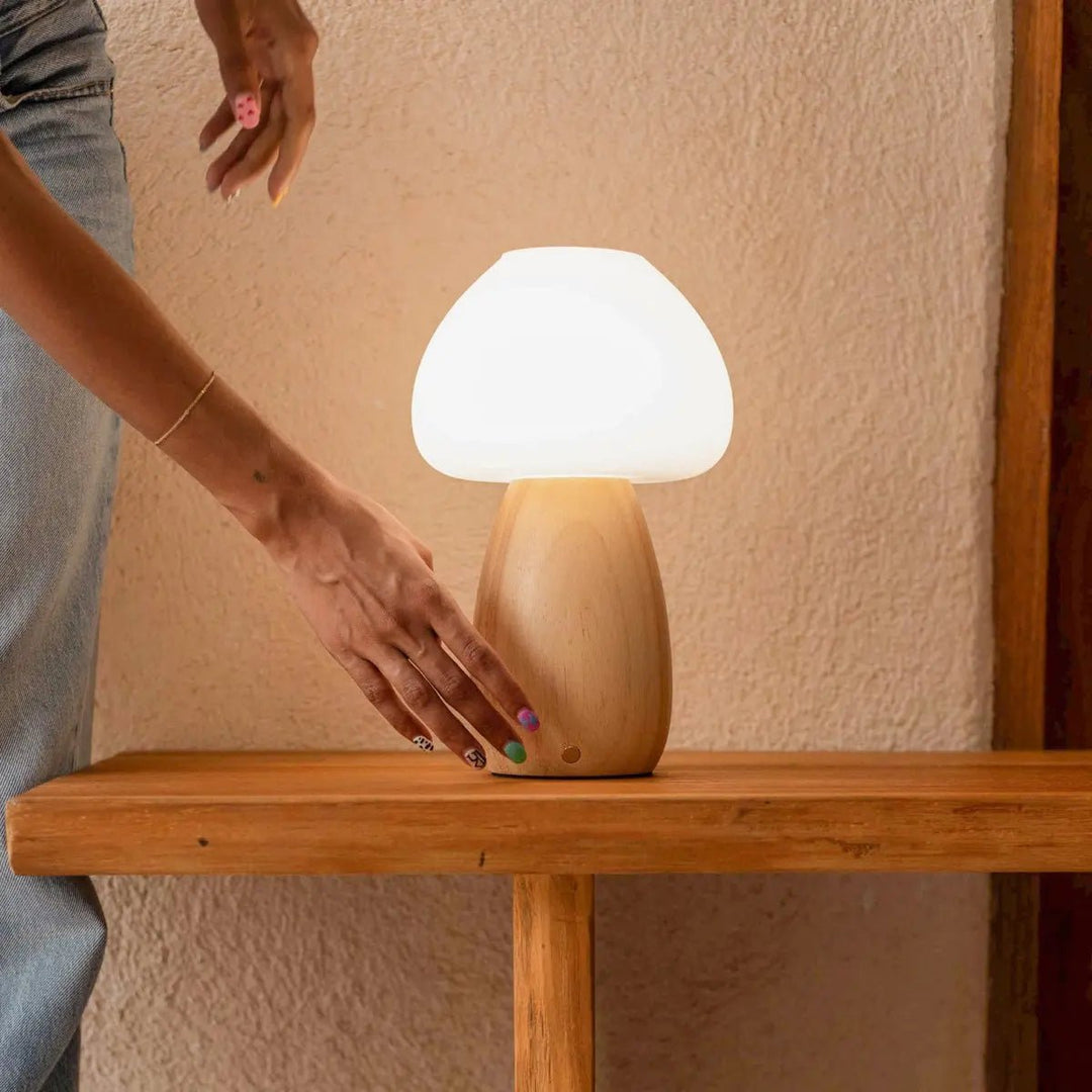 Beer lichtbruin stijlvol oplaadbare lamp-draadloos, dimbaar, milieuvriendelijk ontwerp