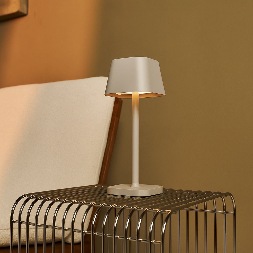 Ava Shadow Gray - Oplaadbare tafellamp | Stijlvol, draadloos en dimbaar