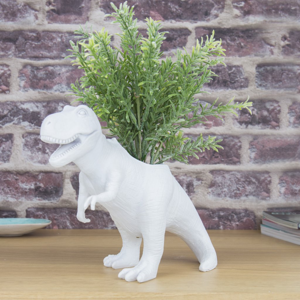 Gift Republic Bloempot Decoratie - Dino (set van 4)