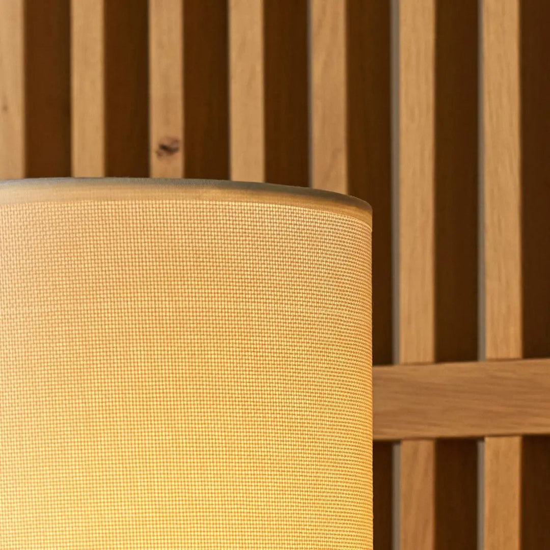 Kiko Zwarte Tafellamp – Gezellige Zwart & Beige Bureaulamp met E27 Fitting