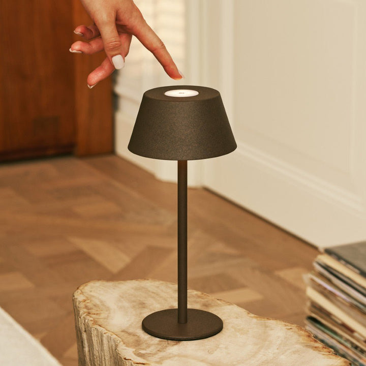 Milou Mocha Brown - Tafellamp zonder kabel L Modern, Design & 3 Light Modi