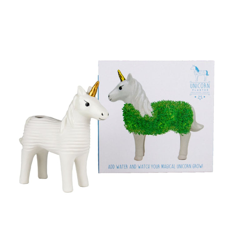 Gift Republic Bloempot met Chia Zaadjes - Eenhoorn