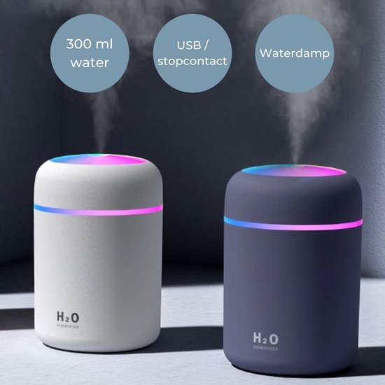 Aroma Diffuser - Geur verspreider - Luchtbevochtiger - Antraciet