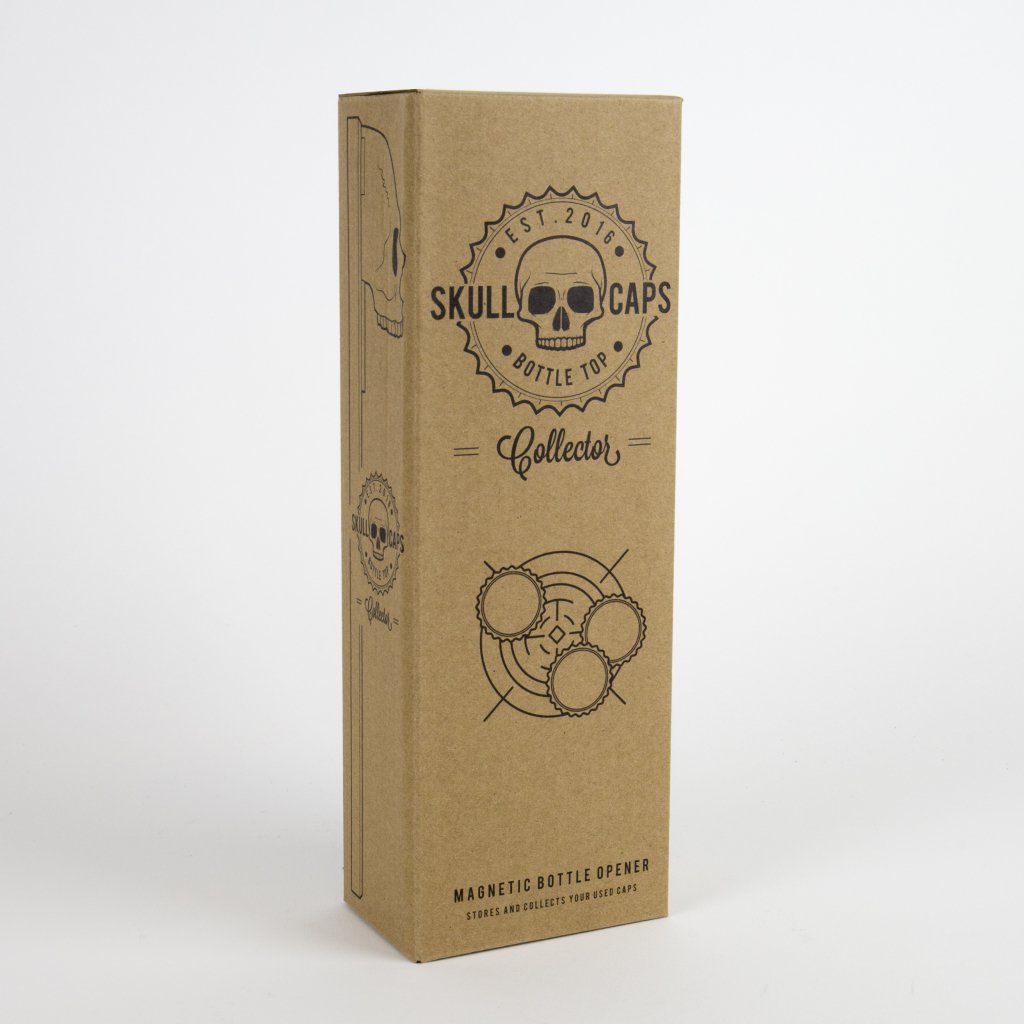 Gift Republic Schedel Magnetische Flesopener