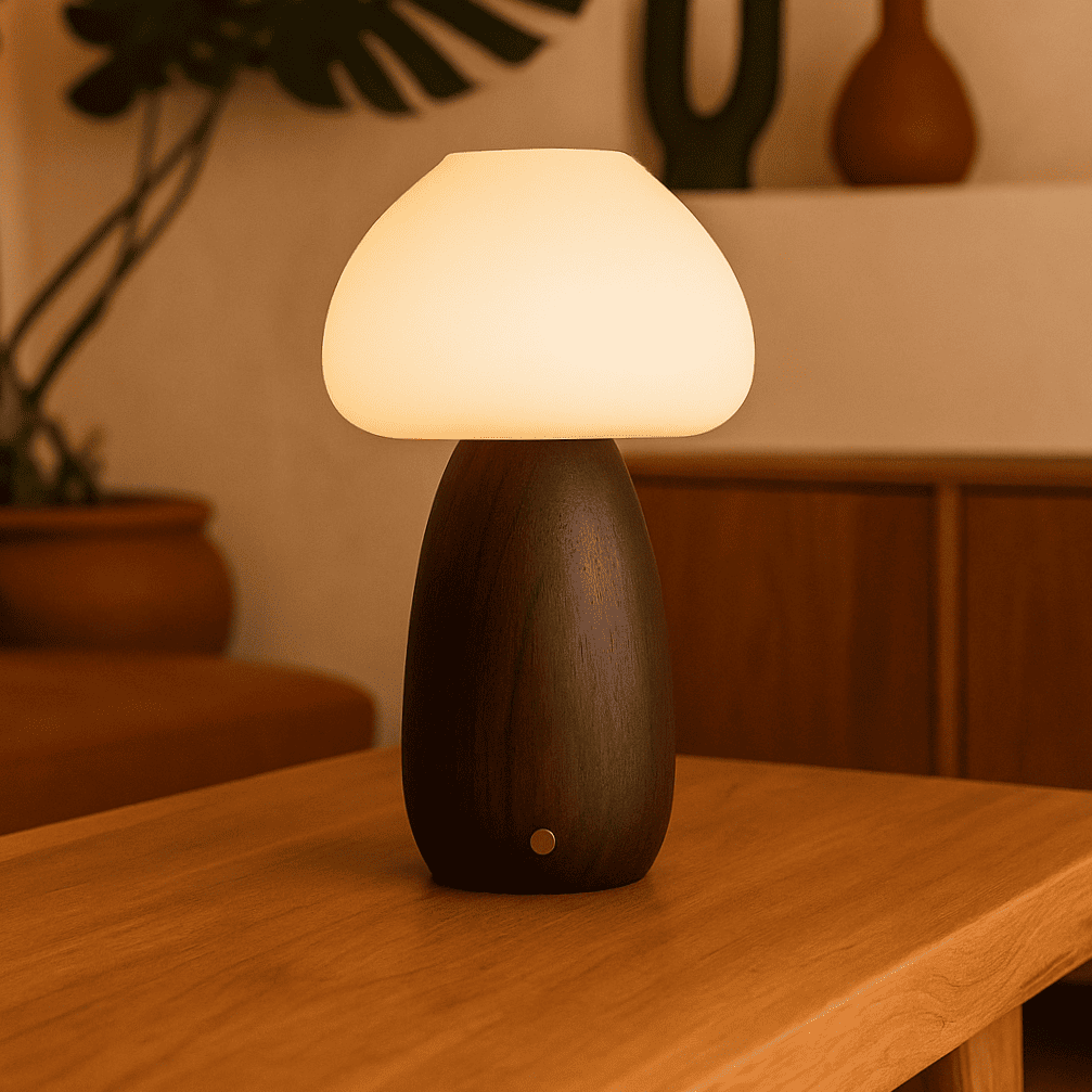 Bear Dark Bruin Stijlvol oplaadbare lamp-draadloos, dimbaar, milieuvriendelijk ontwerp