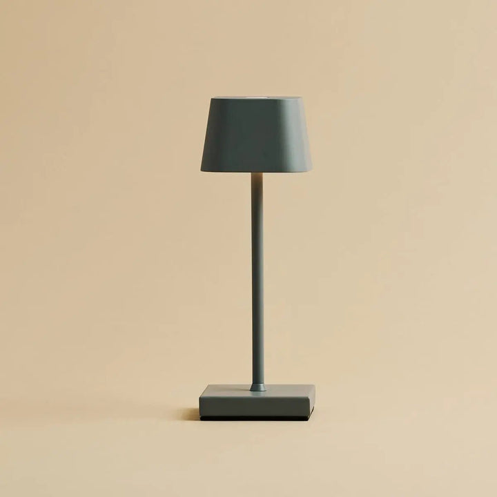 Sarphati Mini Mouse Gray Draadloze tafellamp perfect voor horeca -industrie - Draadloos oplaadbaar via laadstation, dimbare lamp en 3 lichtmodi