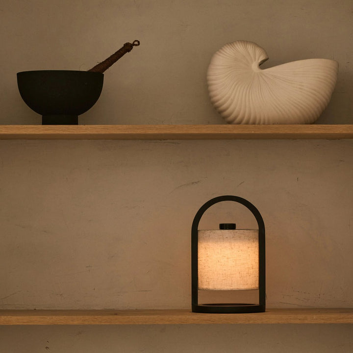 River Black draadloze houten lamp – Oplaadbaar en dimbaar