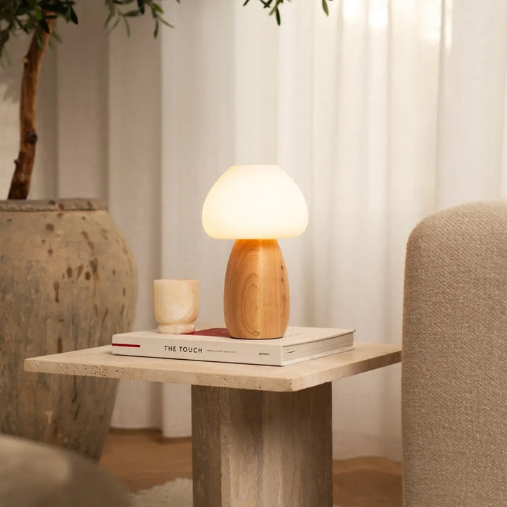 Beer lichtbruin stijlvol oplaadbare lamp-draadloos, dimbaar, milieuvriendelijk ontwerp