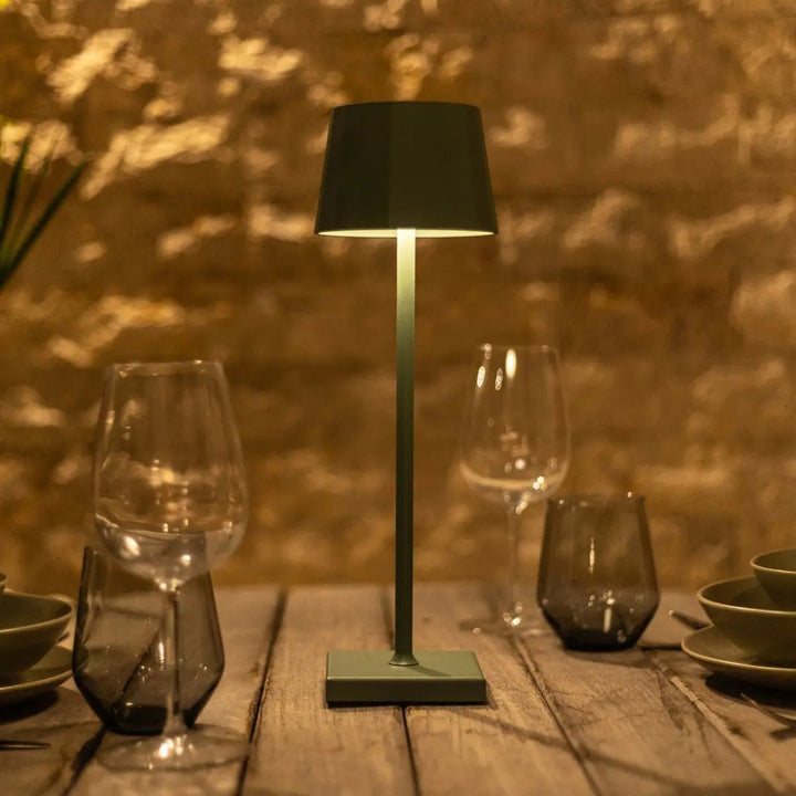 William Sage groene oplaadbare tafellamp – USB-C, dimbaar, batterij met een levensduur van 120 uur