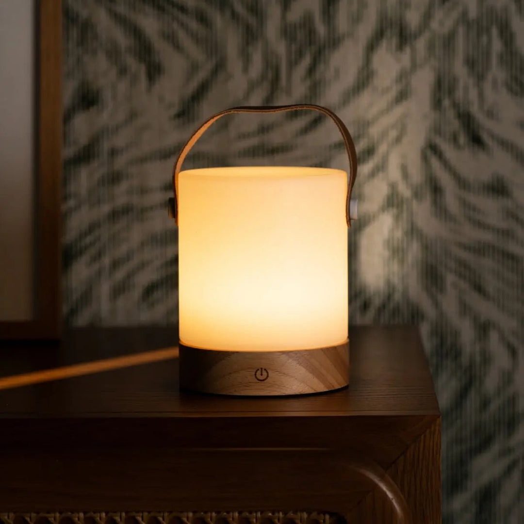 Avery lichtbruin oplaadbare taflamp-draadloos, dimable en USB-C