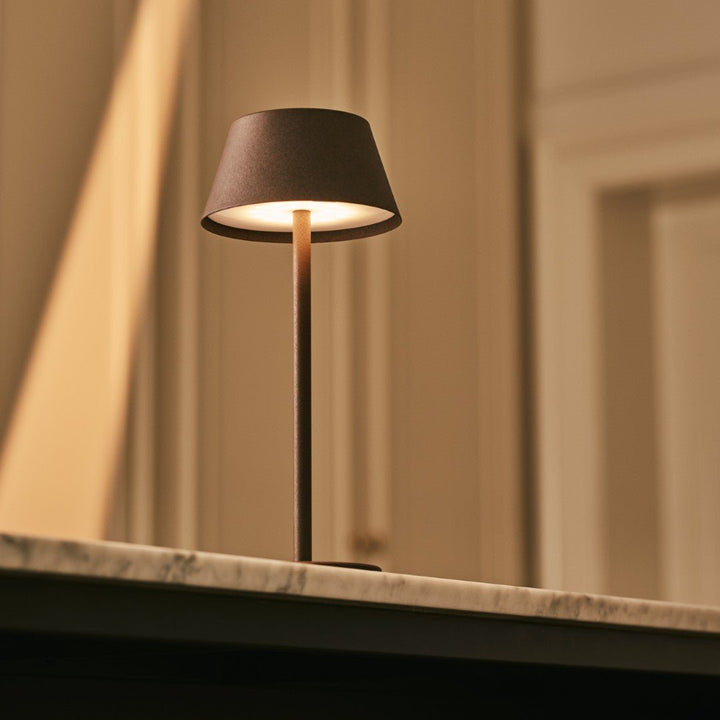 Milou Mocha Brown - Tafellamp zonder kabel L Modern, Design & 3 Light Modi