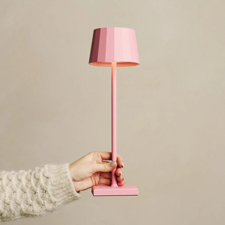 Wouter Flamingo Roze oplaadbare tafellamp-Draadloos opladen, dimbare, 120 uur batterijduur
