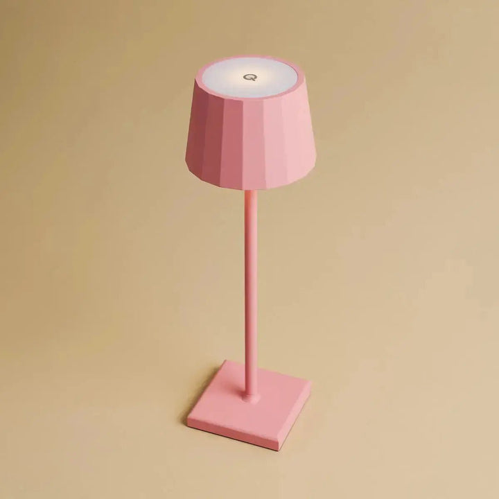Wouter Flamingo Roze oplaadbare tafellamp-Draadloos opladen, dimbare, 120 uur batterijduur