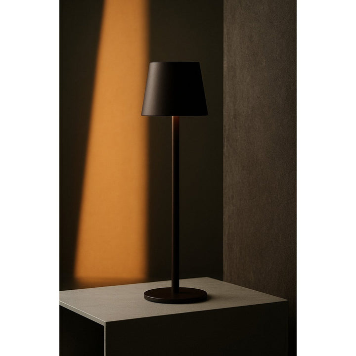 Jasper Mocha Brown - Draadloze lamp met batterij L metaal, dimable en 3 lichtstadia