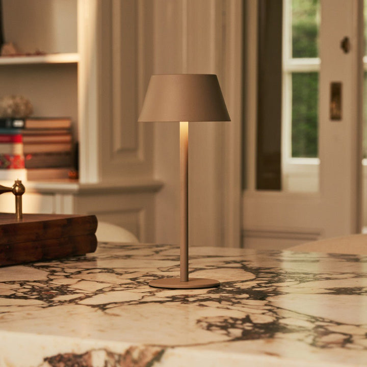 Milou Koala Brown - tafellamp zonder kabel L Modern, Design & 3 Light Modi