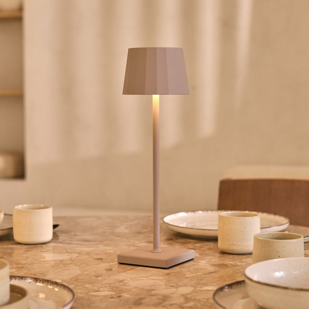 Wouter Koala Brown Oplaadbare tafellamp-Draadloos opladen, dimable, 120 uur batterijduur