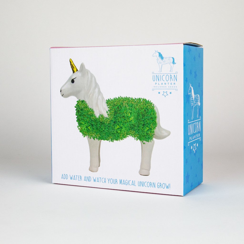 Gift Republic Bloempot met Chia Zaadjes - Eenhoorn