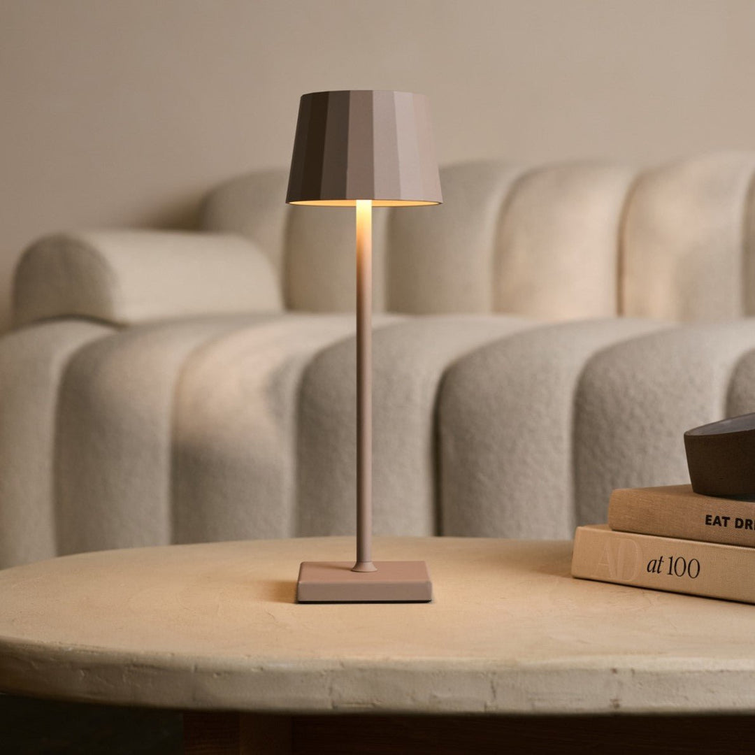 Wouter Koala Brown Oplaadbare tafellamp-Draadloos opladen, dimable, 120 uur batterijduur