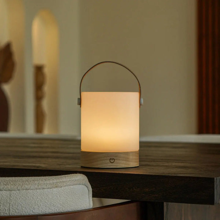 Avery lichtbruin oplaadbare taflamp-draadloos, dimable en USB-C