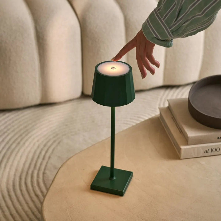 William Pine Green oplaadbare tafellamp – USB-C, dimbaar, batterij van 120 uur