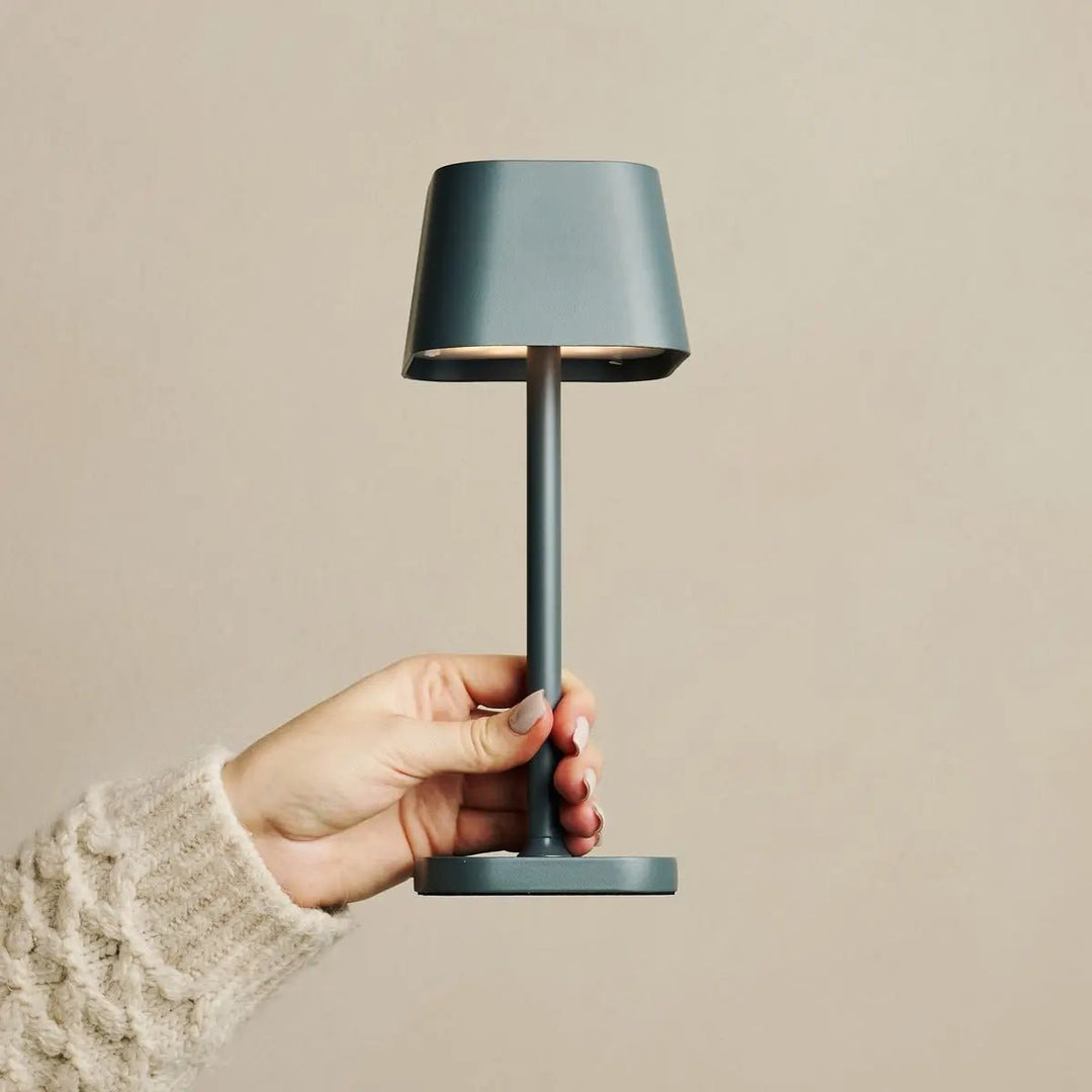 Ava Stone Gray - Oplaadbare tafellamp | Stijlvol, draadloos lamp en dimbaar