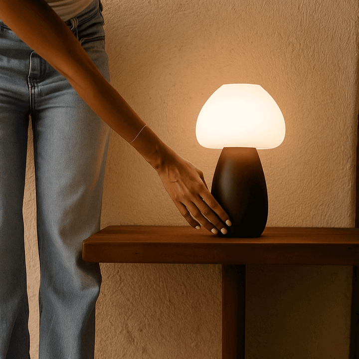 Bear Dark Bruin Stijlvol oplaadbare lamp-draadloos, dimbaar, milieuvriendelijk ontwerp