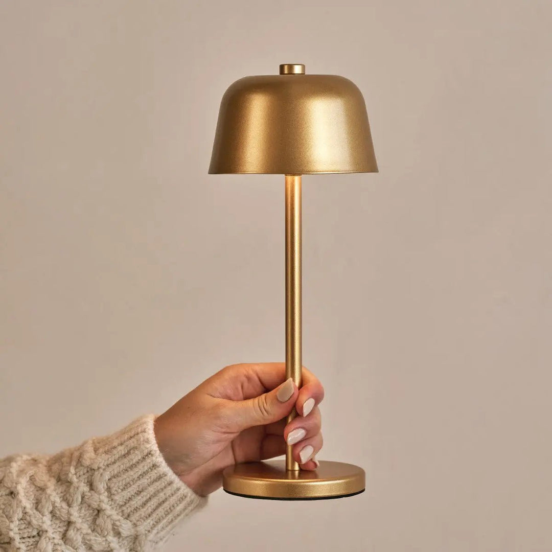 Anton Goud Oplaadbare Tafellamp | Strakke en draadloze verlichting
