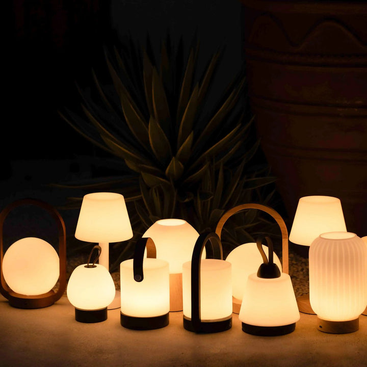 Anton Mokka Bruin Oplaadbare Tafellamp | Strakke en draadloze verlichting