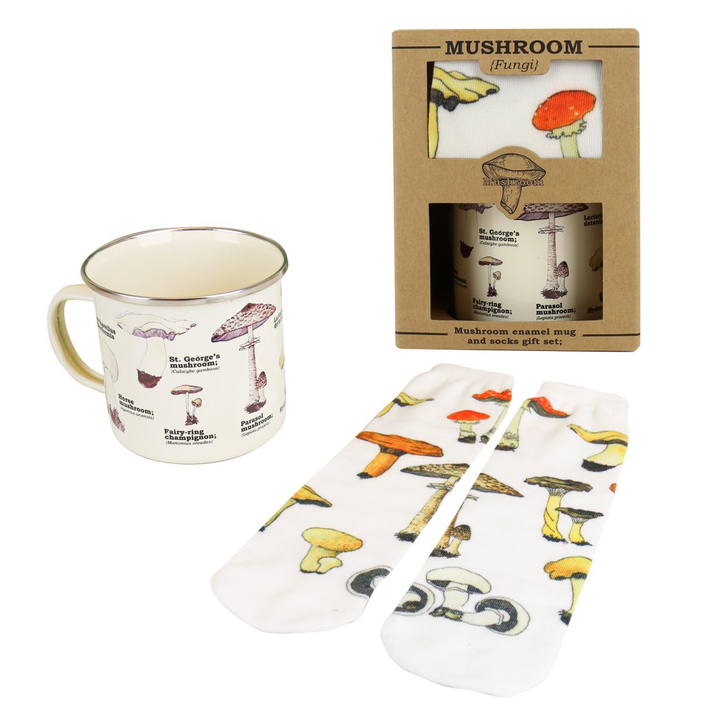 Gift Republic Mok & Sok - Paddenstoelen