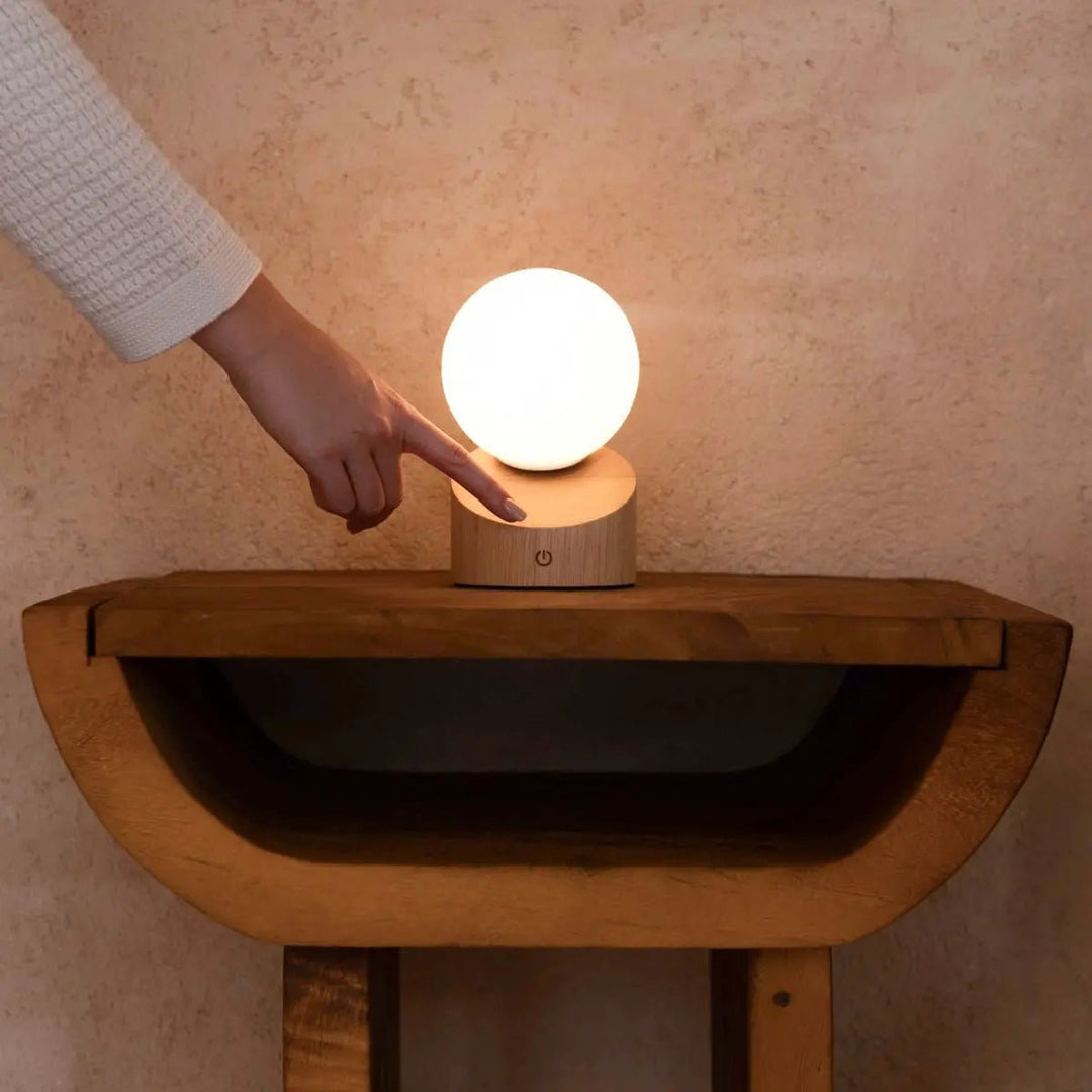 Morris stijlvolle oplaadbare lamp – draadloos, dimbaar, milieuvriendelijk ontwerp