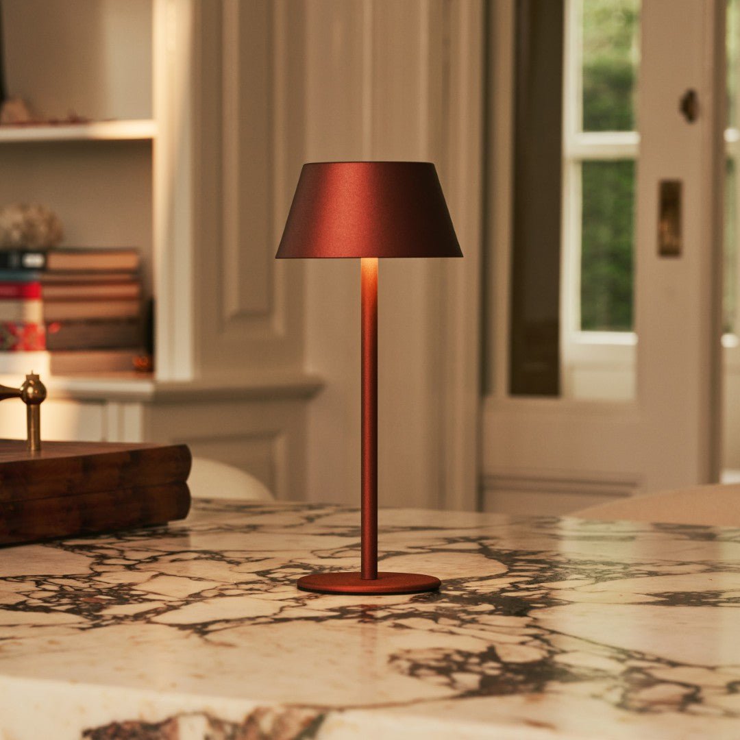 Milou Bronze - Tafellamp zonder kabel L Modern, Design & 3 Light Modi