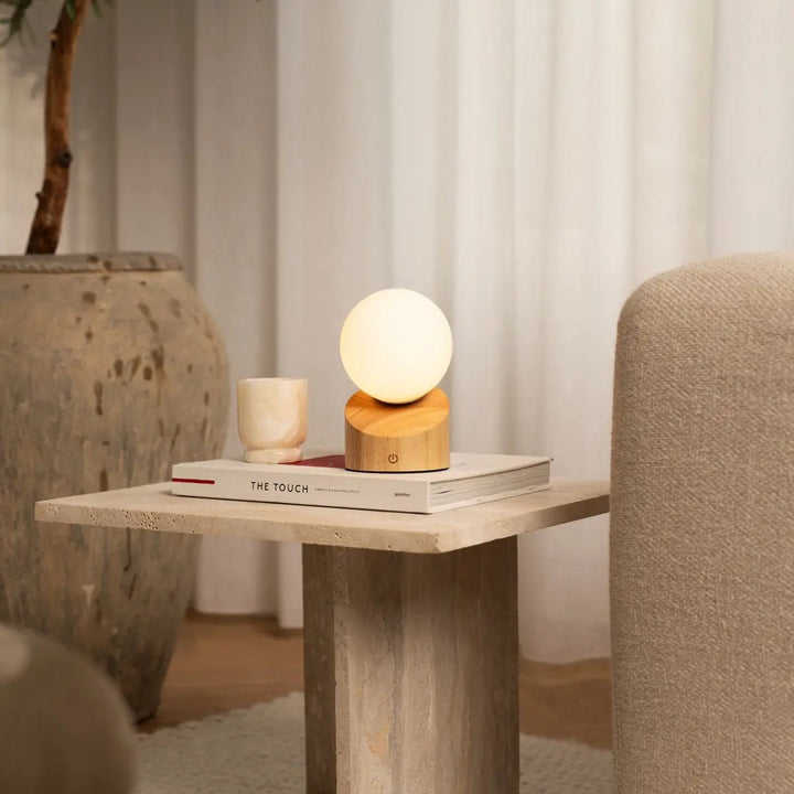 Morris stijlvolle oplaadbare lamp – draadloos, dimbaar, milieuvriendelijk ontwerp