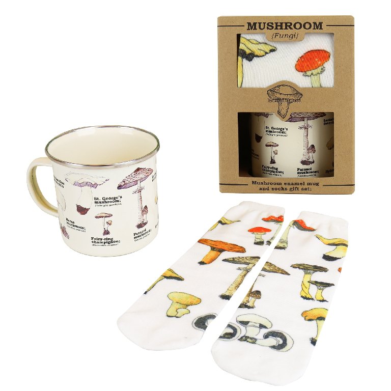 Gift Republic Mok & Sok - Paddenstoelen