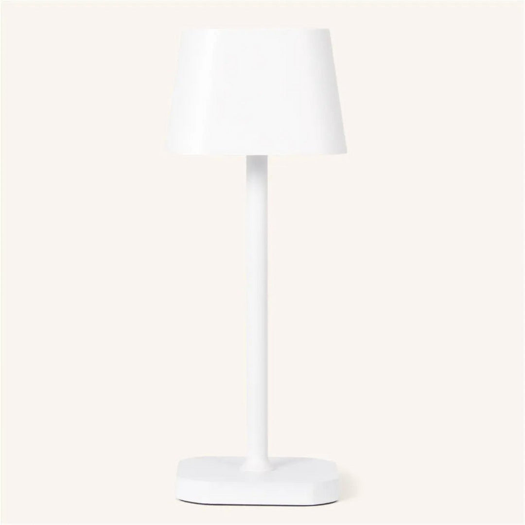 Ava witte oplaadbare tafellamp – stijlvolle, draadloze en dimbare verlichting