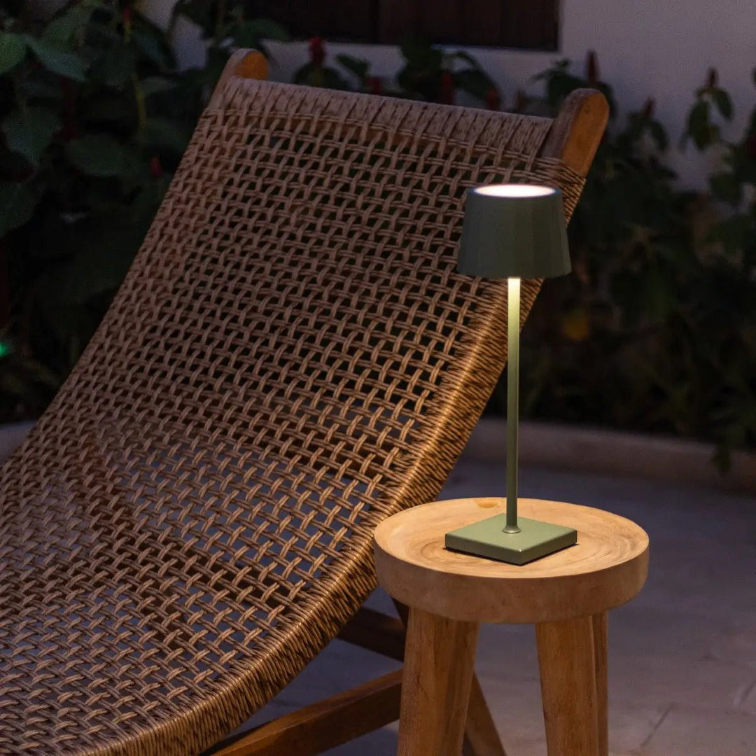William Sage groene oplaadbare tafellamp – USB-C, dimbaar, batterij met een levensduur van 120 uur