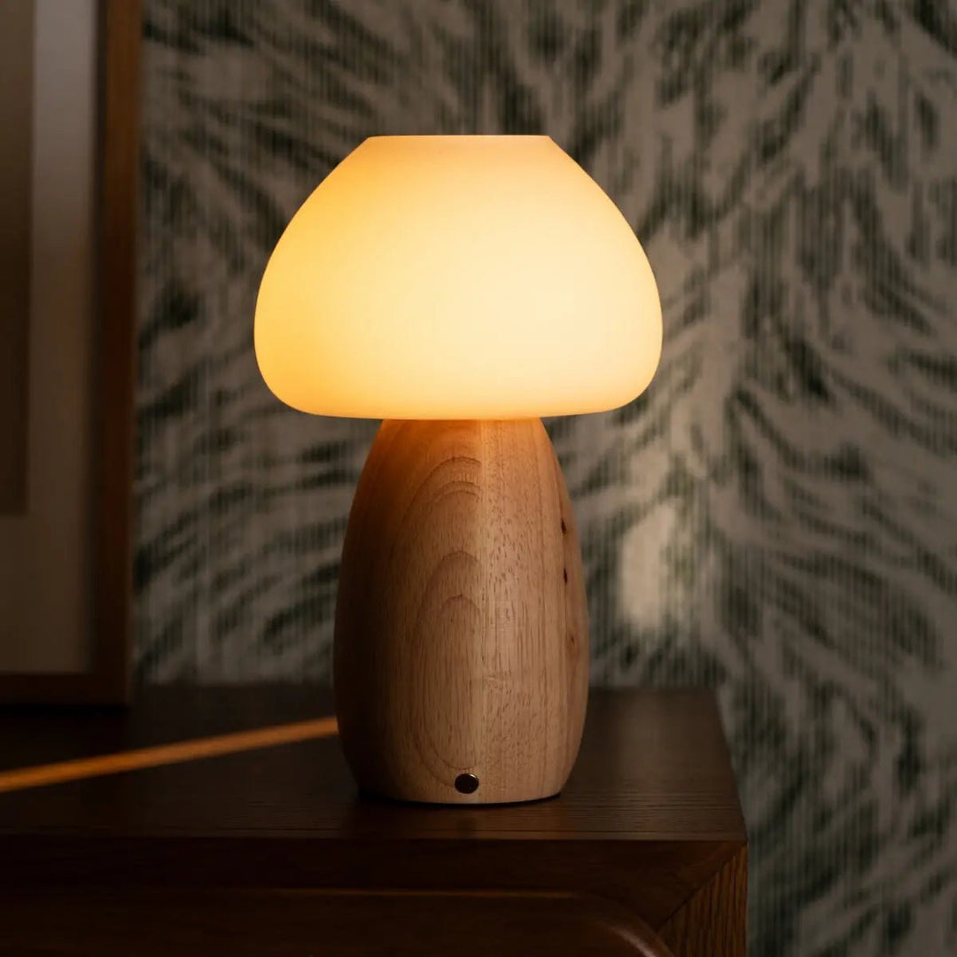 Beer lichtbruin stijlvol oplaadbare lamp-draadloos, dimbaar, milieuvriendelijk ontwerp