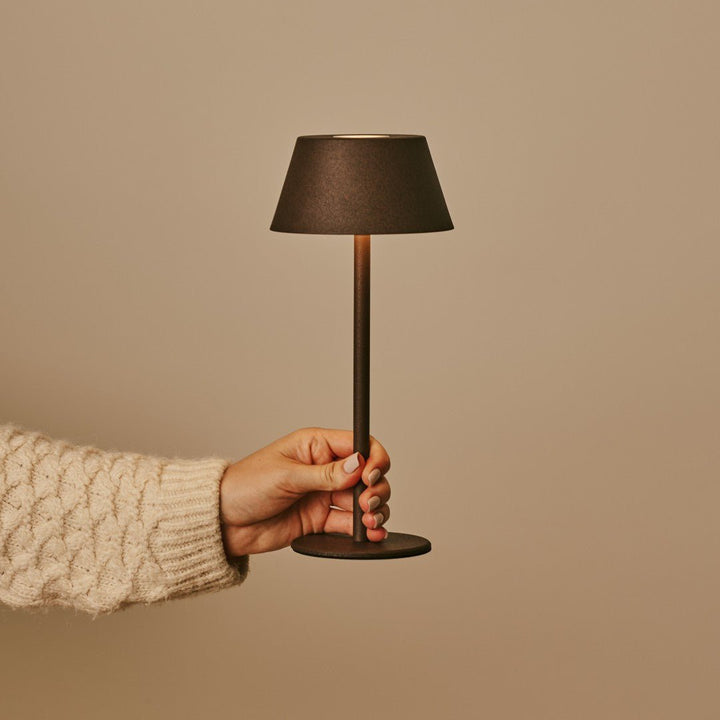 Milou Mocha Brown - Tafellamp zonder kabel L Modern, Design & 3 Light Modi