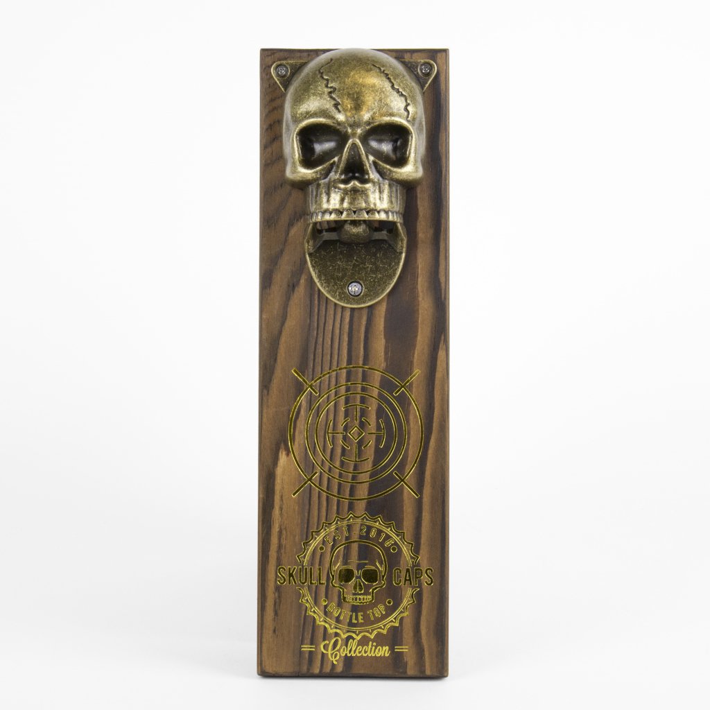 Gift Republic Schedel Magnetische Flesopener